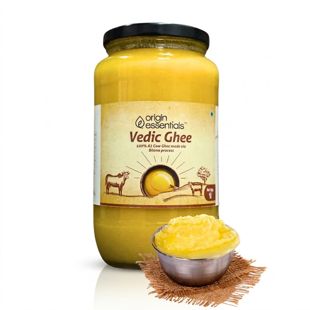 Pure & Natural A2 Bilona Cow Ghee 1kg